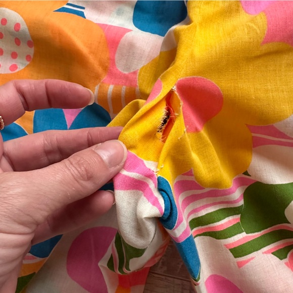 Vintage 70s Handmade Floral Flower Power Jumpsuit - Picture 7 of 10